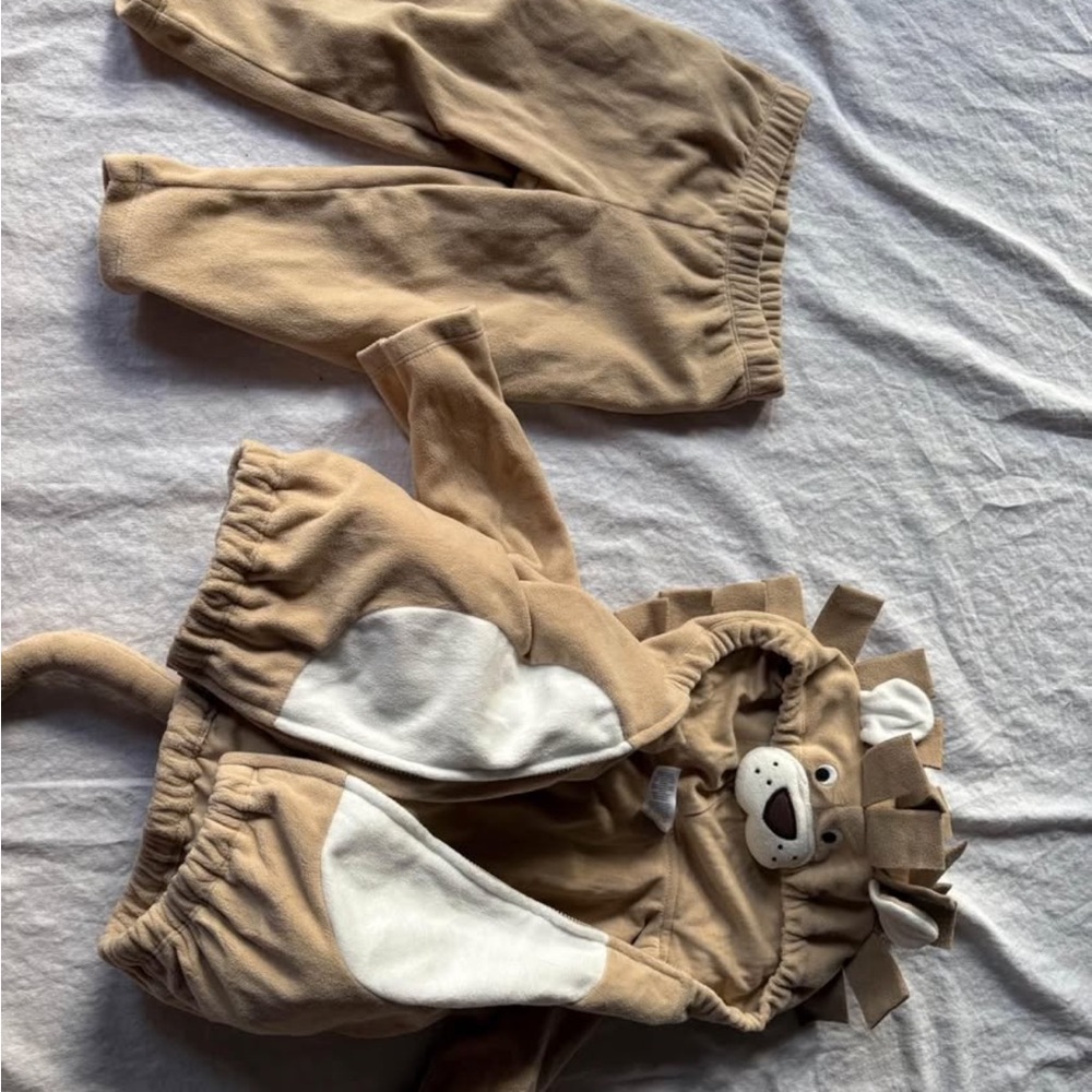 Carter's Tan Lion Hoodie and Pants Set baby boy